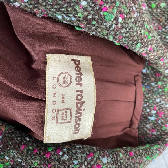 🍁Vintage Peter Robinson Tweed Blazer Oxford Circle Leicester Square Jacket Coat - Picture 5 of 7